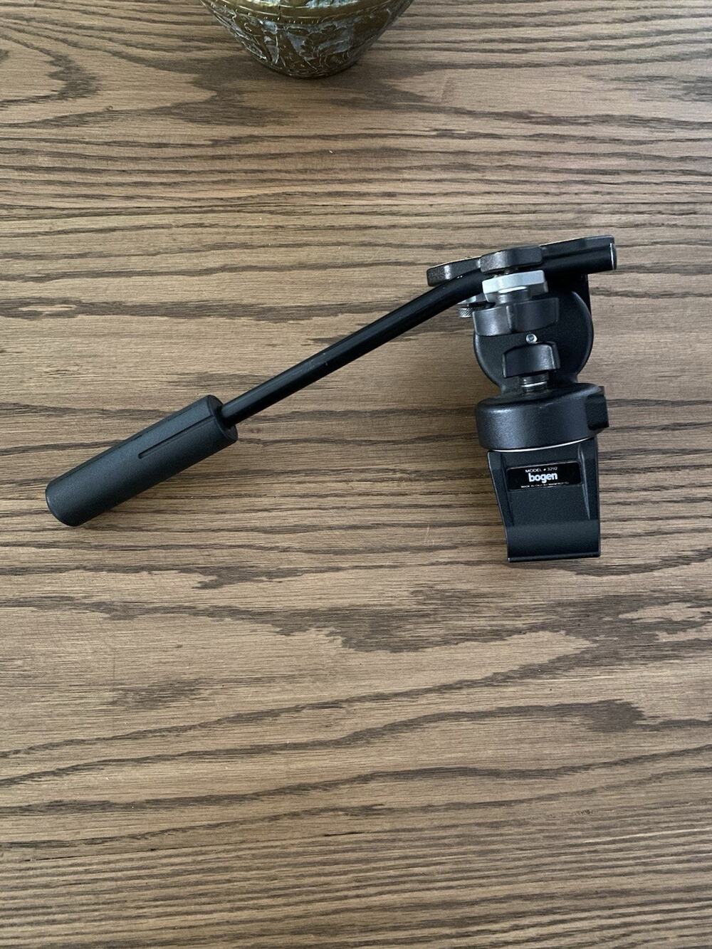 Vintage Bogen Manfrotto 3126 Micro Fluid Head with Bogan 3292 Window Mount Clamp